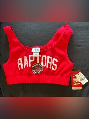 NBA Red Toronto Raptors Athletic Crop Top